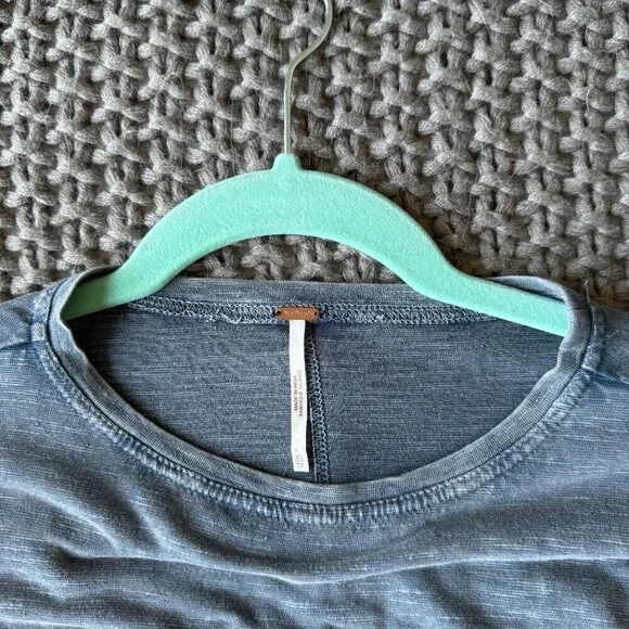 Free People Billie Jean Twofer Lace Sleeve Top in XS - Picture 6 of 7